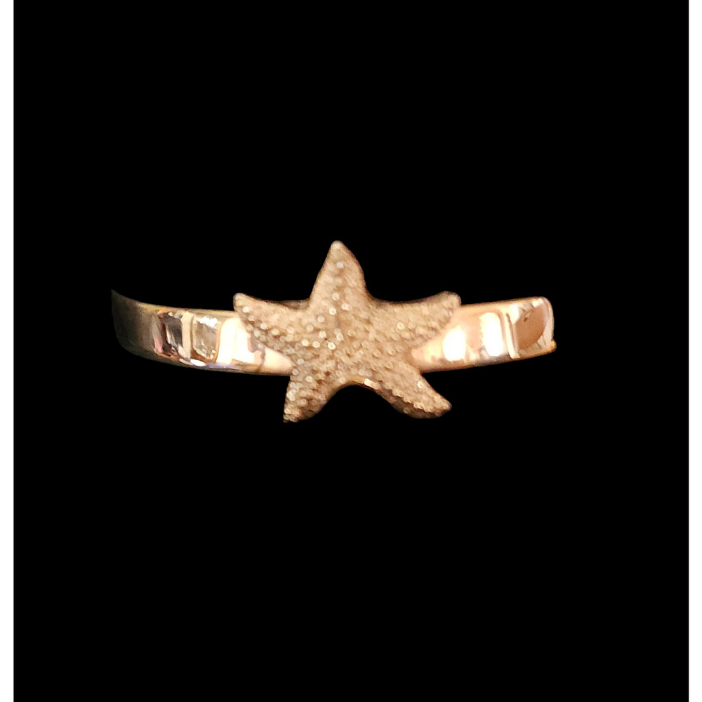 Vintage Sarah Coventry Sea Starfish Gold Tone Cuff Bracelet